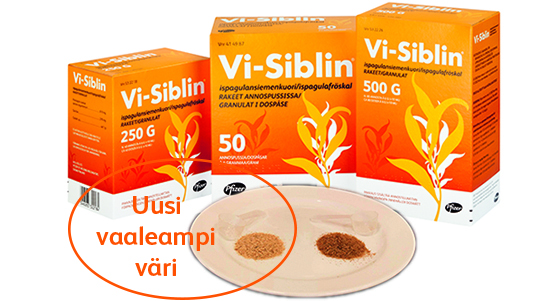 Vi-Siblin väri vaaleampi